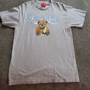 Mens Nelk Boys Rona Szn Teddy Bear Tshirt Medium Gray party shirt